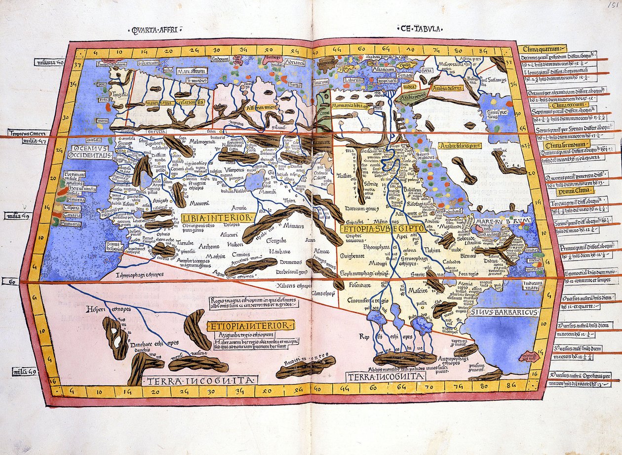 Afrika - in „Atlante Tolomeo“ von Ptolemäus von Unknown artist