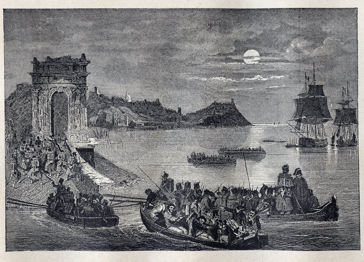 Ancona - Ancona-Expedition nach Italien, gestartet von Louis Philippe I. in der Nacht vom 22. auf den 23. Februar von Unknown artist