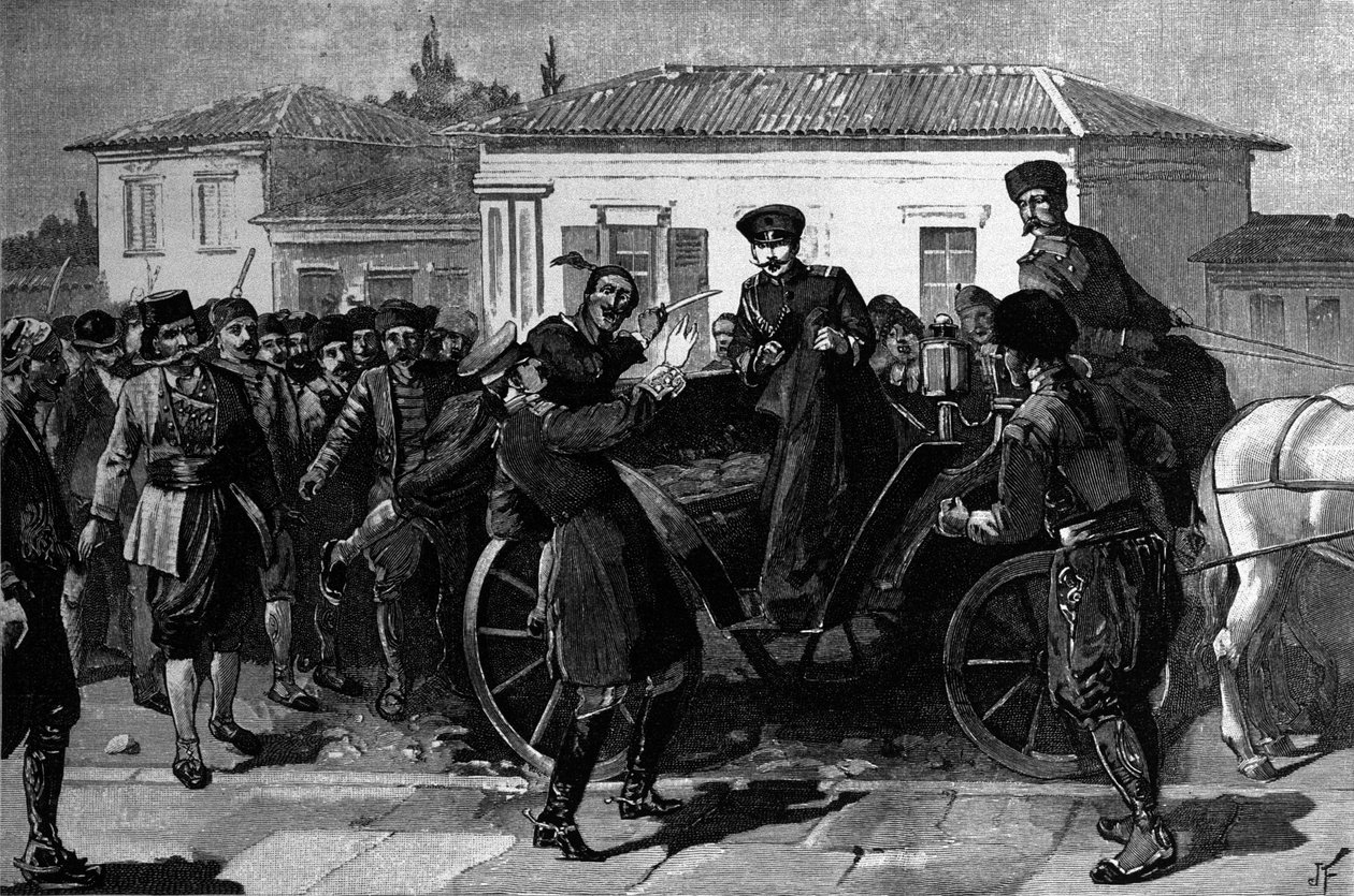 Attentat auf Prinz Ferdinand I. (Zar von Bulgarien) (1861-1948) von Unknown artist