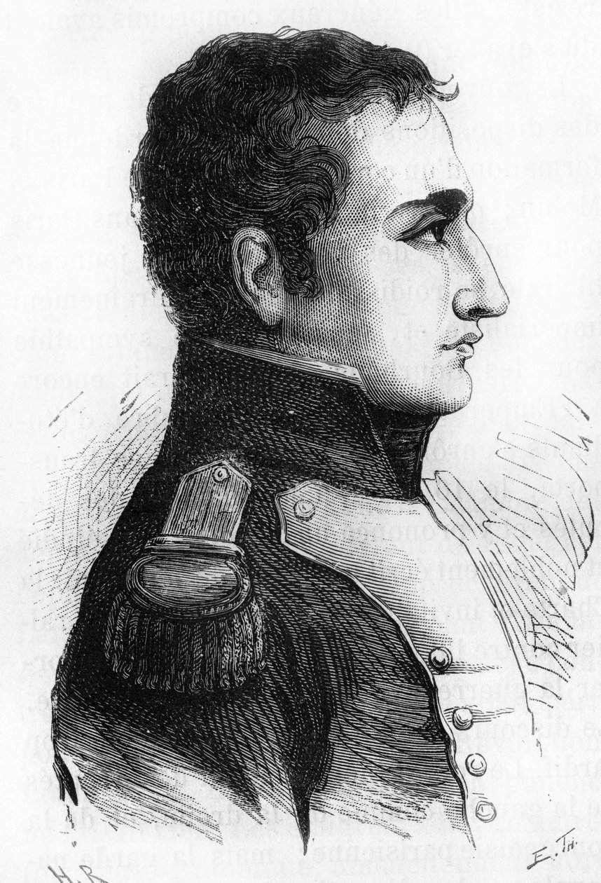Charles Angélique François Huchet de La Bédoyère. (1786-1815). Marschall von Napoleon, Adjutant, Pair von Frankreich. von Unknown artist