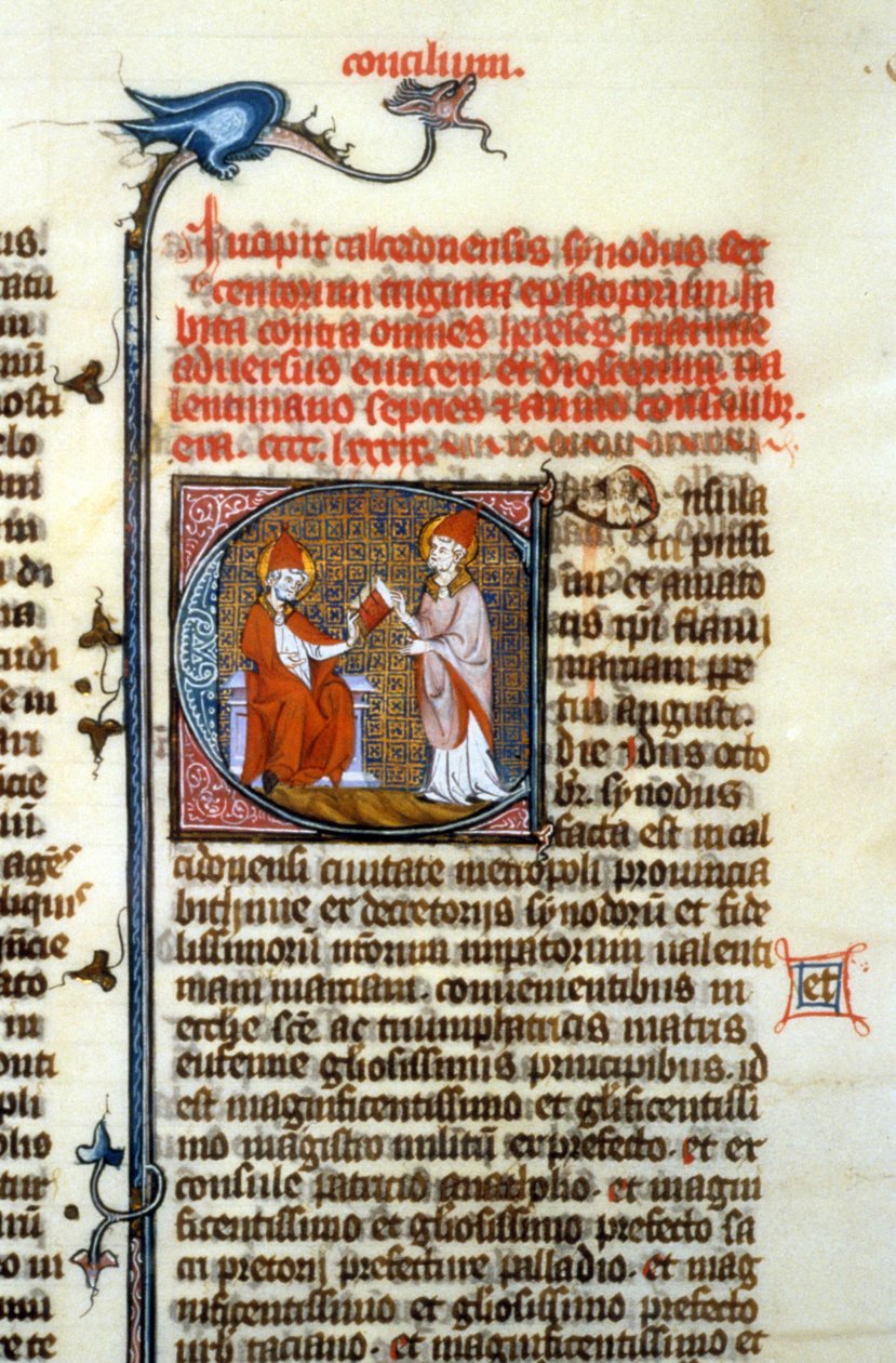 Konzil von Chalcedon, 451 - Miniatur des Mittelalters (Ref. 365, 428r). Bibliothek von Toulouse (Tel.: 05 62 27 66 66) von Unknown artist