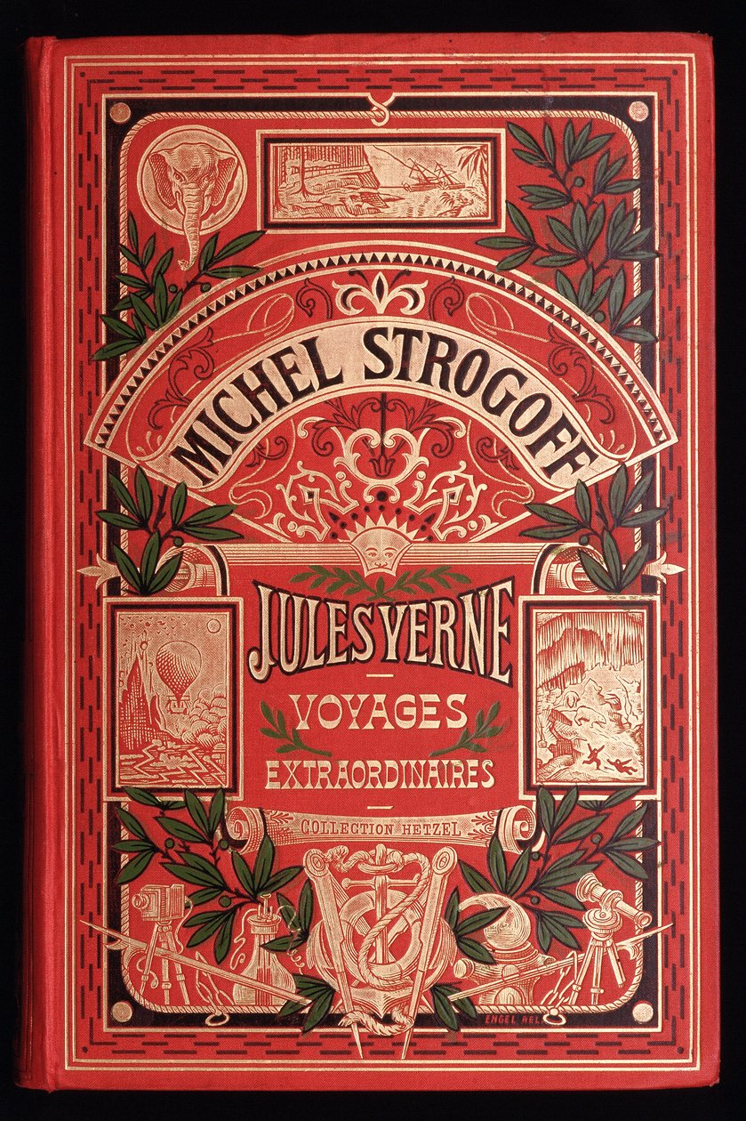 Titelblatt von Jules Vernes Buch „Michel Strogoff“, ed. Hetzel von Unknown artist