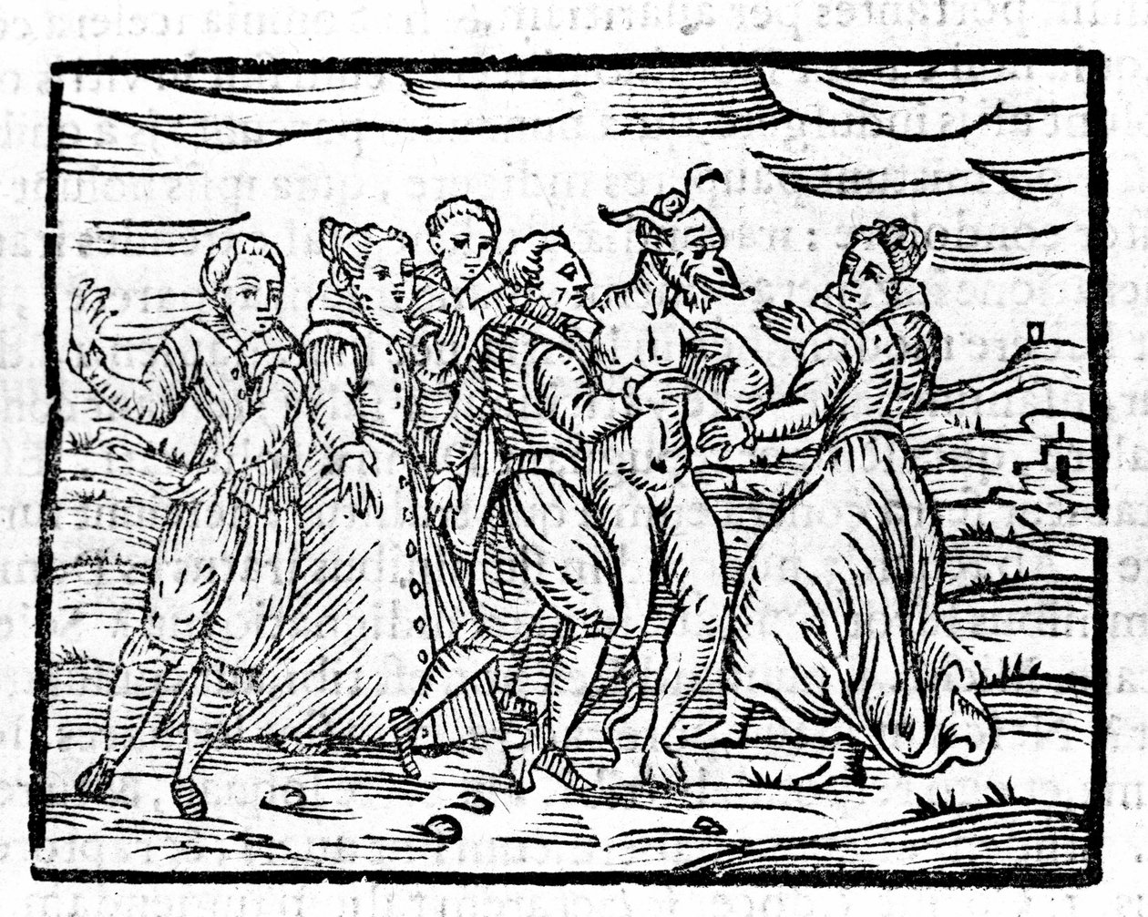 Tanz mit dem Teufel von Francesco Guaccio „Compendium Maleficarum“ Mailand 1608 von Unknown artist