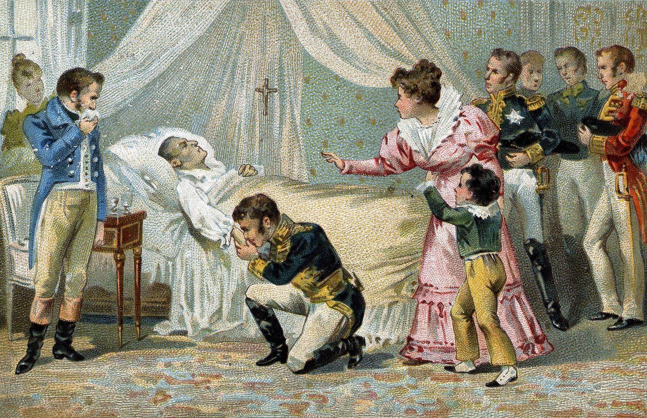 Tod von Napoleon I. (1769-1821) auf St. Helena am 5. Mai 1821. von Unknown artist