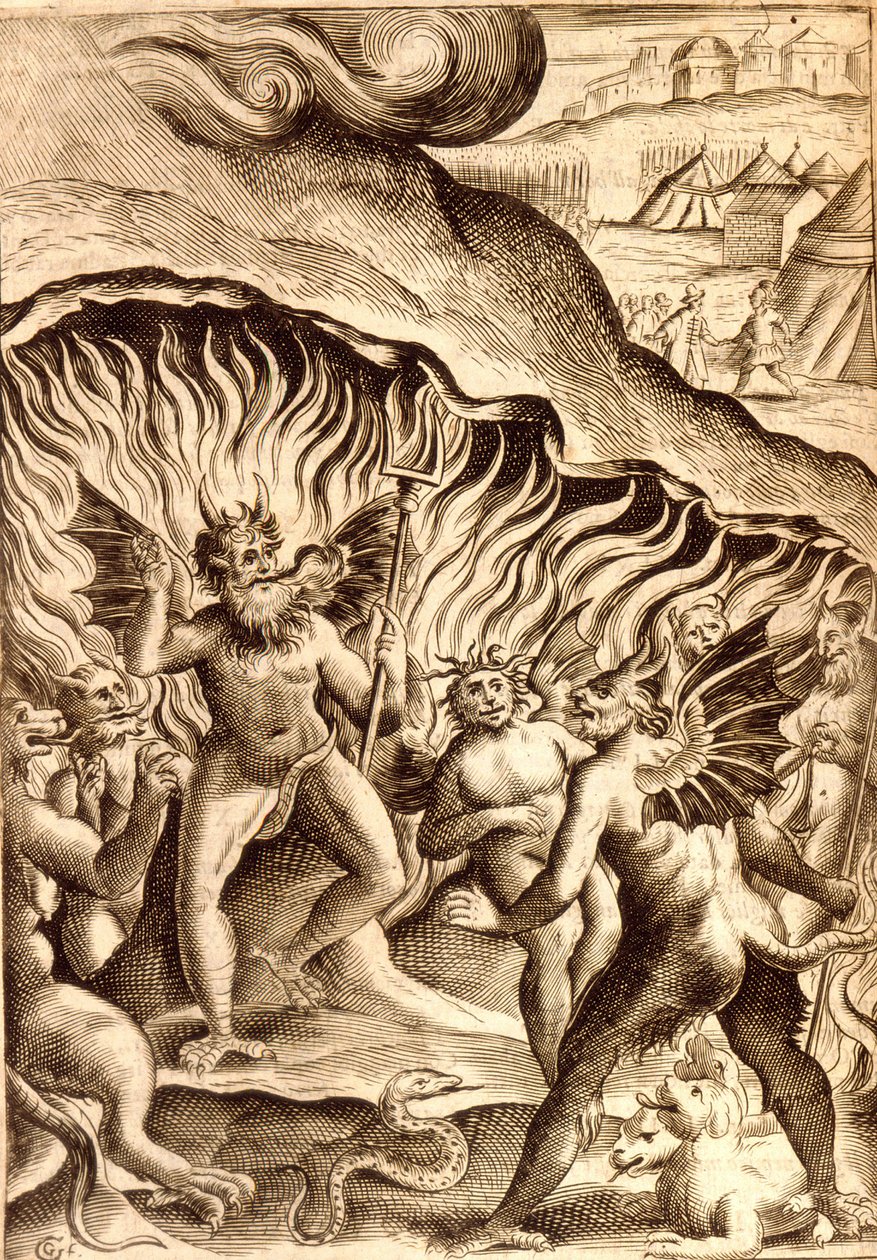 Beschreibung der Hölle nach einem Werk des 17. Jahrhunderts von Unknown artist