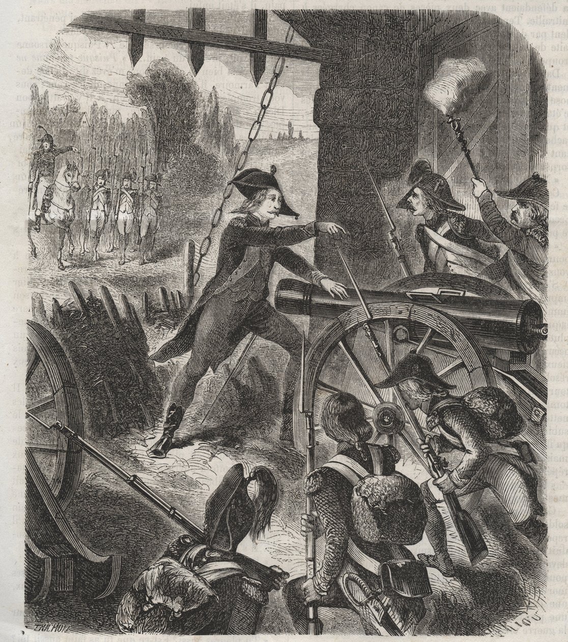 ENGLISCHE REVOLUTION. Heldentat von Desilles - Französische Revolution: der Fall von Nancy. Am 31. August 1790 startete der Marquis de Bouillé eine Repression gegen die Soldaten der Garnison von Nancy von Unknown artist
