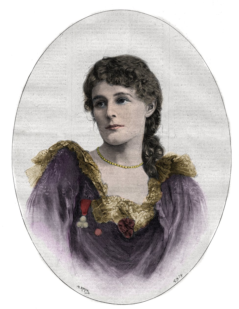 Edith Maud Gonne (1866-1953), irische Revolutionärin von Unknown artist