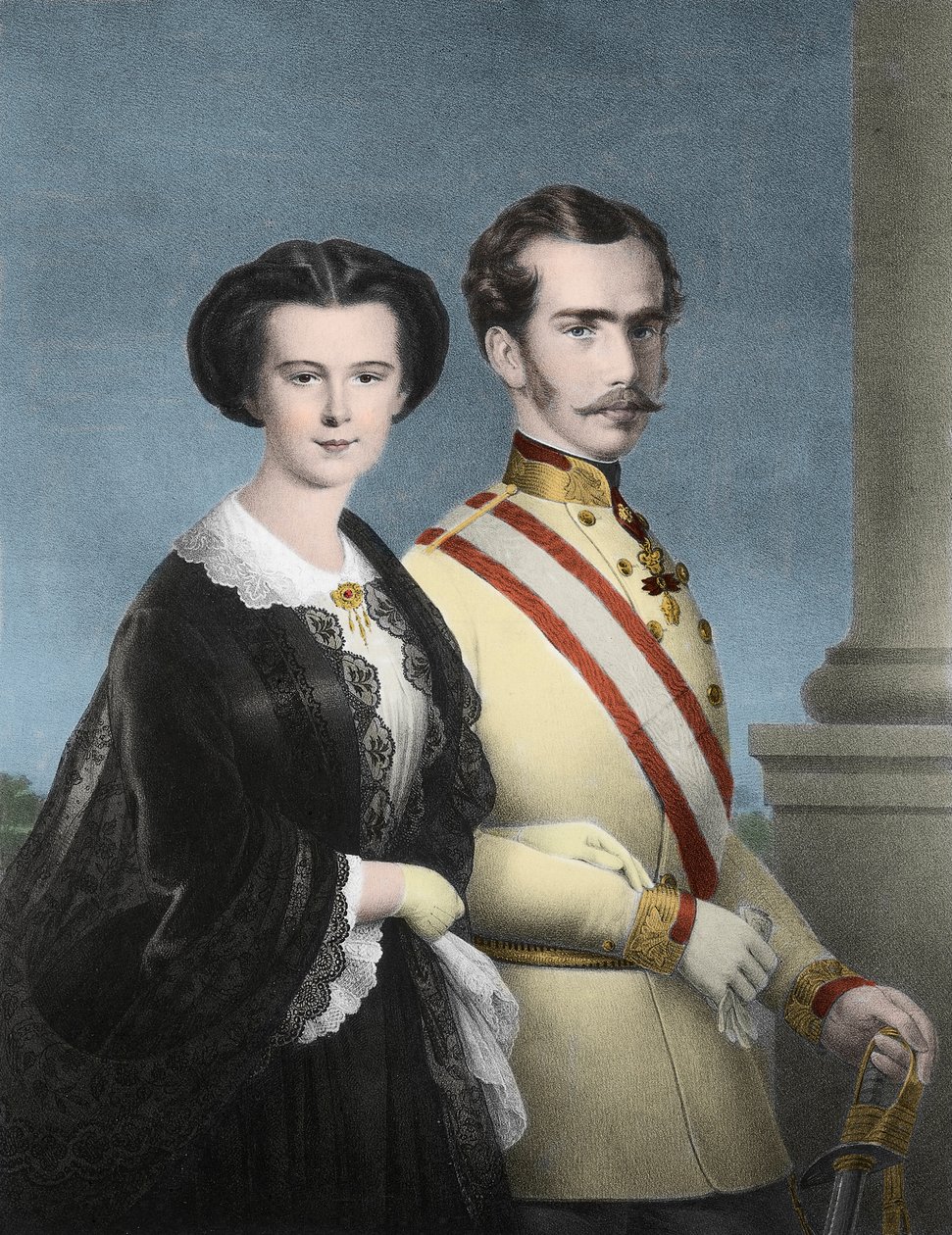 Kaiser Franz Joseph I. von Österreich und Kaiserin Elisabeth von Österreich (Sissi) - Porträt von Franz Joseph I. von Österreich von Unknown artist