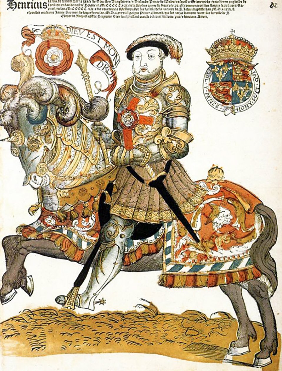 Englischer König Heinrich VIII. zu Pferd, Künstler unbekannt, Rijksmuseum, Amsterdam von Unknown artist