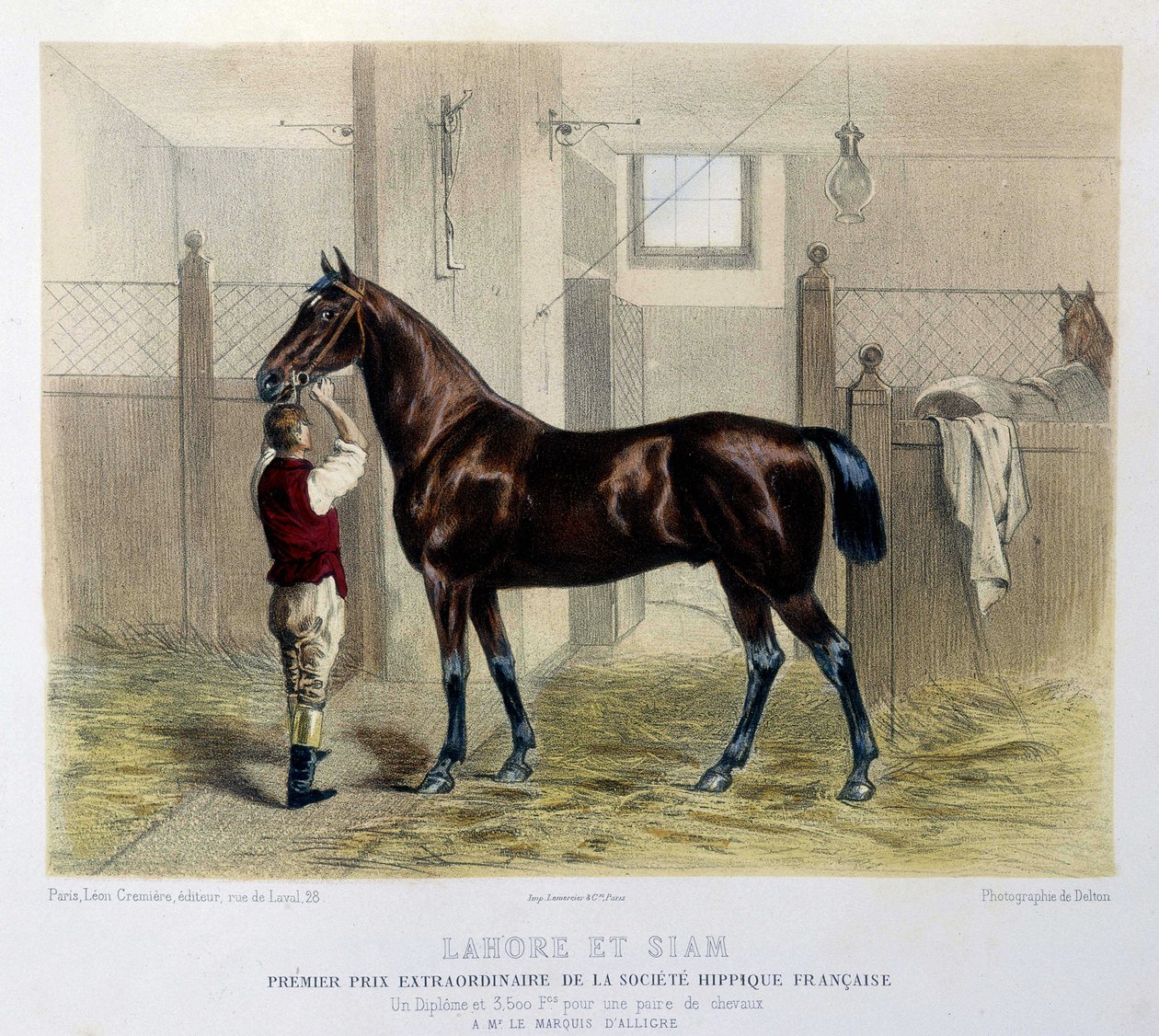 Berühmte Rennpferde in „The Centaur“ 1866 von Unknown artist