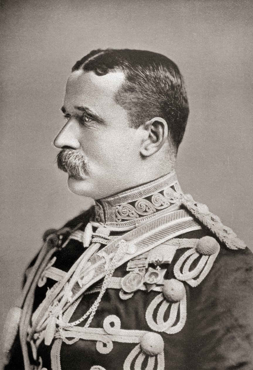 Feldmarschall John Denton Pinkstone French, aus dem Buch Südafrika und der Burenkrieg von Louis Creswicke, veröffentlicht 1900 von Unknown