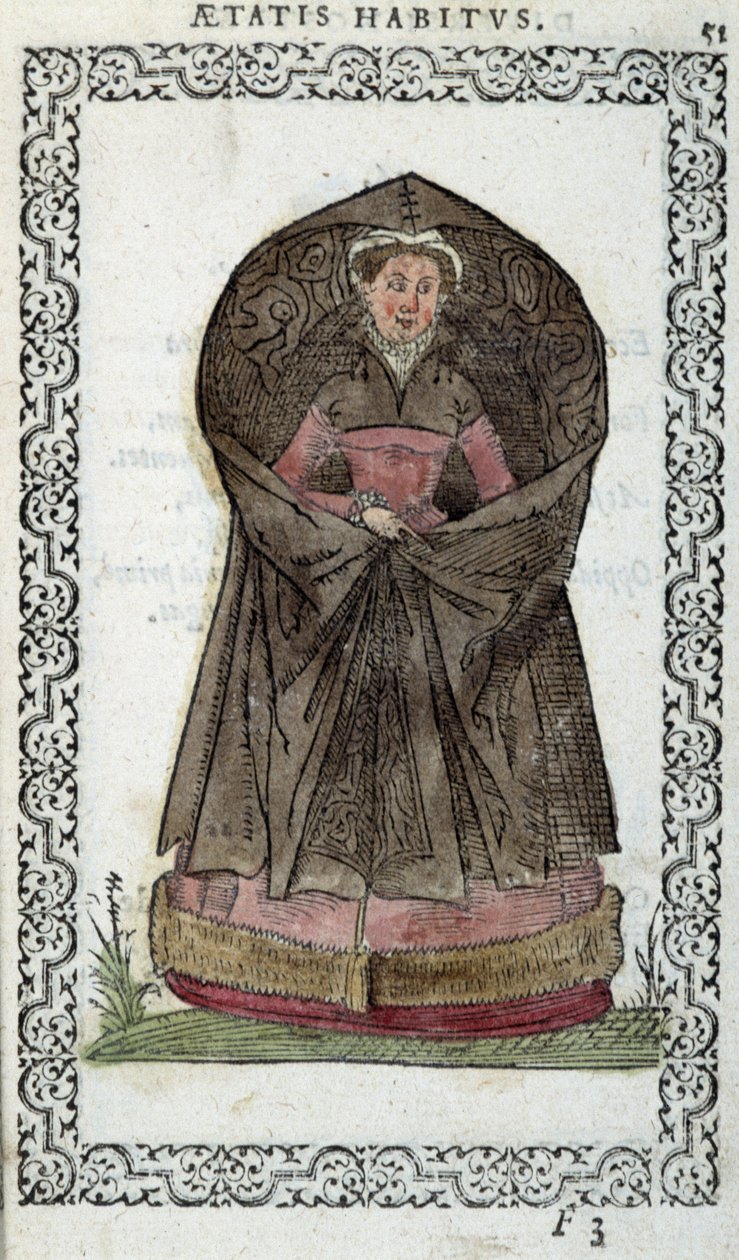Flämische Demoiselle - in "Kleidung und Abbildungen" von Jean Sulperius von Unknown artist