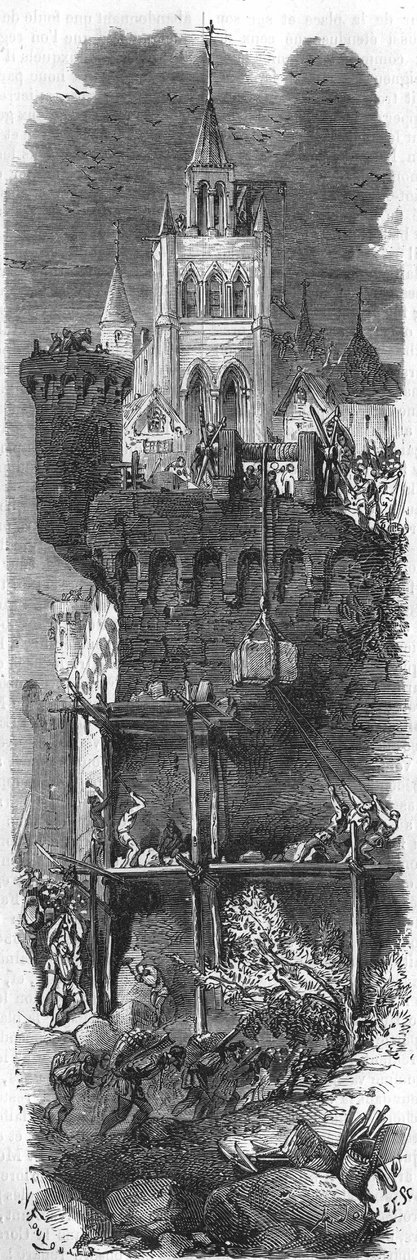 Porträt von François de Guise (1519-1563), zum Gouverneur von Metz ernannt von König Heinrich II. von Frankreich, zwang Karl V., Kaiser des Heiligen Römischen Reiches, die Belagerung von Metz 1552 aufzuheben. Gravur aus dem 19. Jahrhundert. von Unknown artist