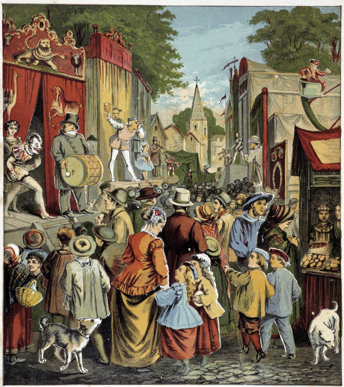 Karnevalsfest. Illustration eines Kinderbuchs im 19. Jahrhundert. von Unknown artist