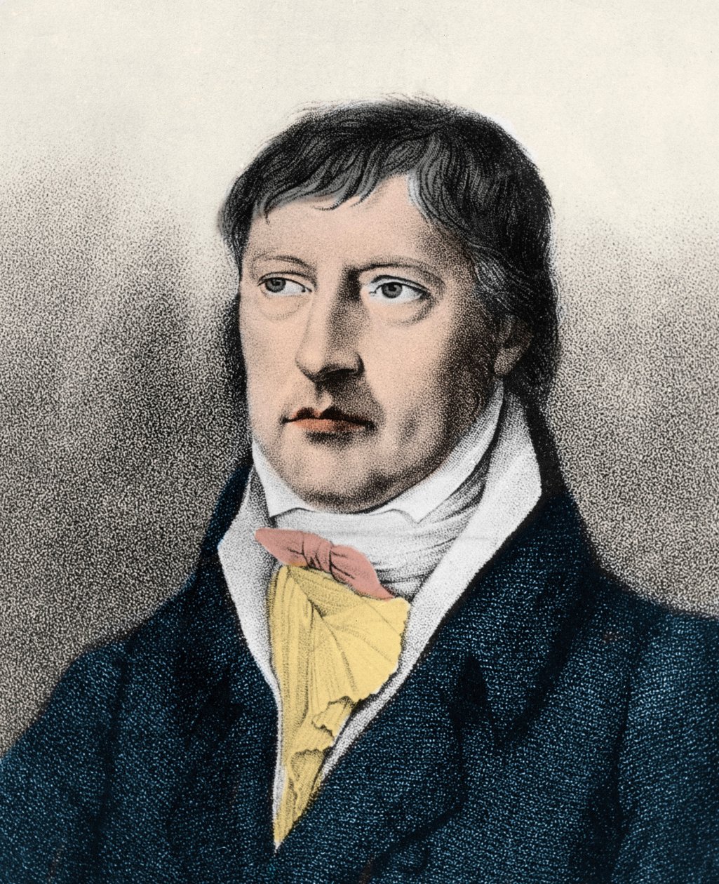 Georg Wilhelm Friedrich Hegel (1770-1831) englischer Philosoph, Gravur um 1825 von Unknown artist