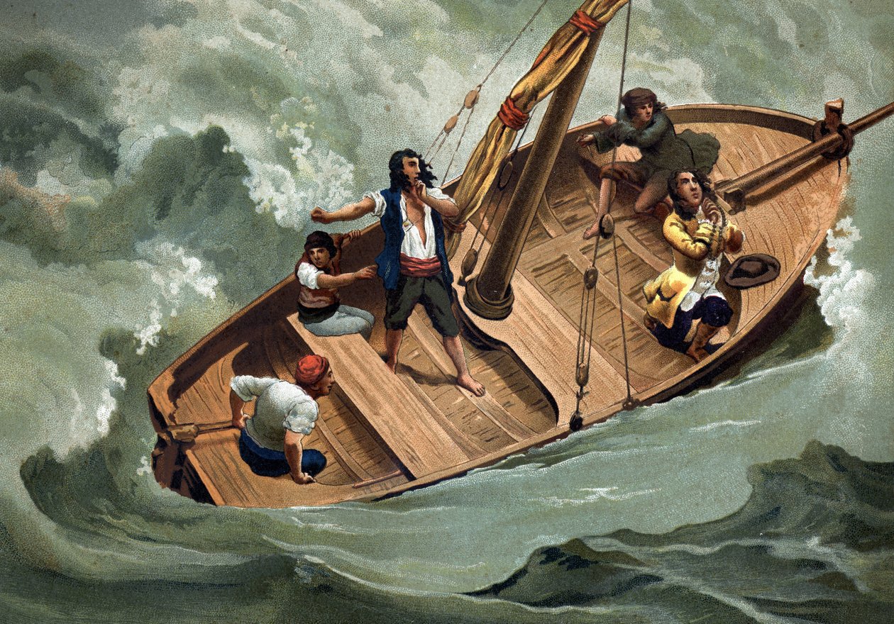 Gottfried Wilhelm von Leibniz (1646-1716), deutscher Philosoph und Bootsleute der Adria. Barcelona 1881 von Unknown artist
