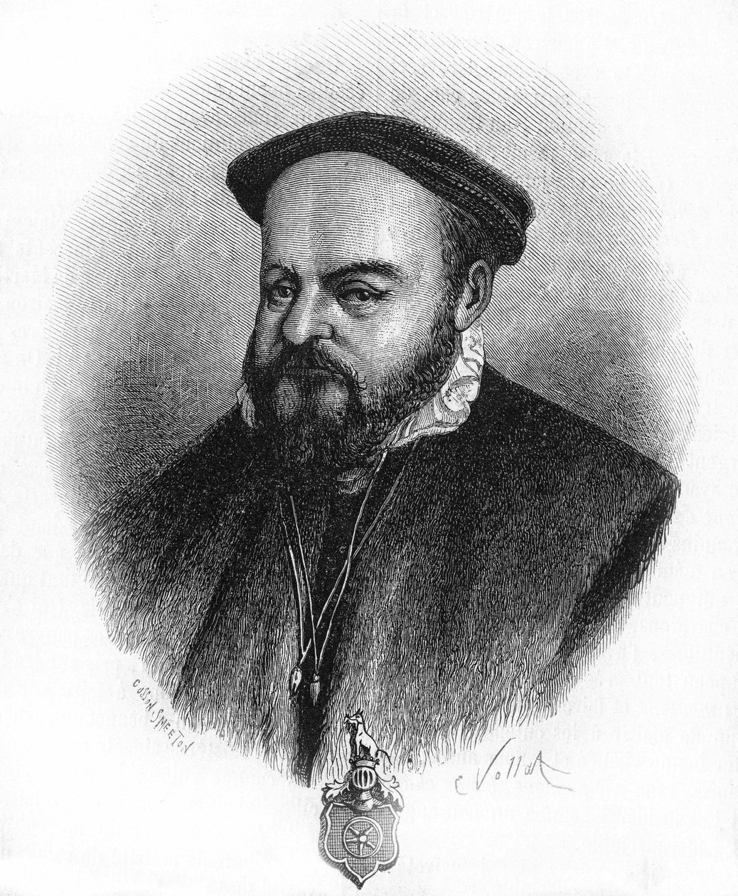 Götz von Berlichingen oder Gottfried von Berlichingen, genannt Götz mit der Eisernen Hand, deutscher Ritter (1480-1562). von Unknown artist