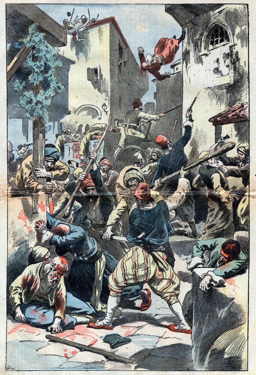 Hamidianische Massaker: das Massaker an den Armeniern in Konstantinopel von Unknown artist