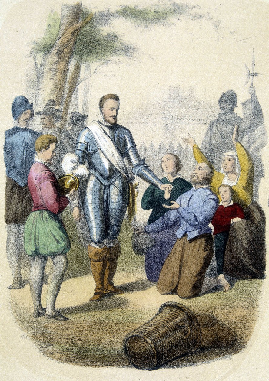 Heinrich IV (1553 - 1610) bei der Belagerung von Paris im Jahr 1594 von Unknown artist