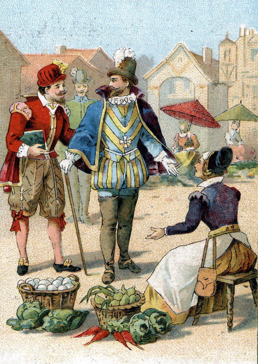Heinrich IV., König von Frankreich (1553-1610), bei seinen Spaziergängen in Paris von Unknown artist