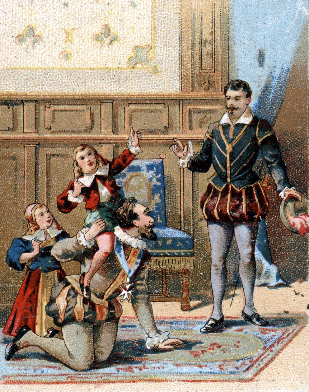Heinrich IV., König von Frankreich (1553-1610), spielt mit seinen Kindern von Unknown artist