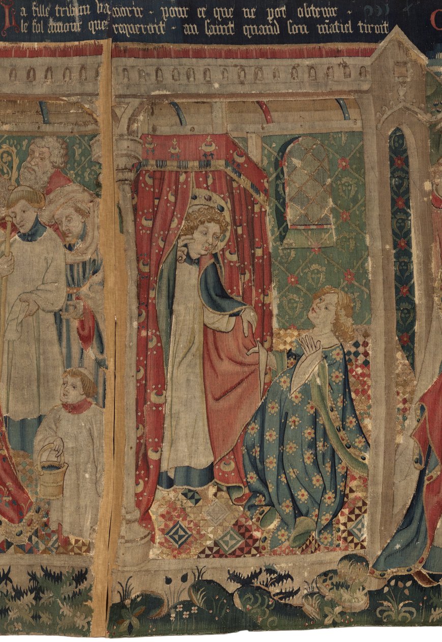 Geschichte von Saint Piat und Saint Eleuthère, Szene 11: Die Versuchungen des Heiligen Éleuthère von Unknown artist