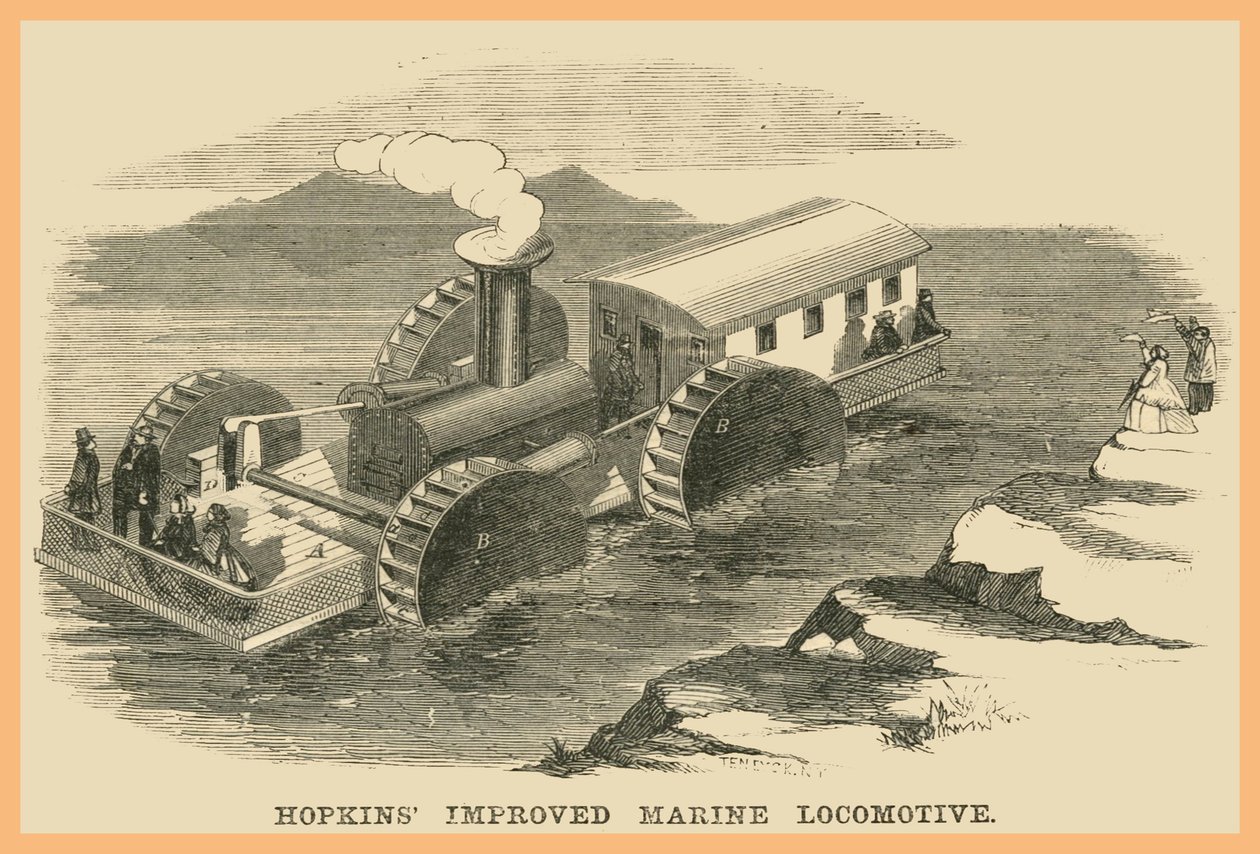 Hopkins verbesserte Marine-Lokomotive von Unknown Artist