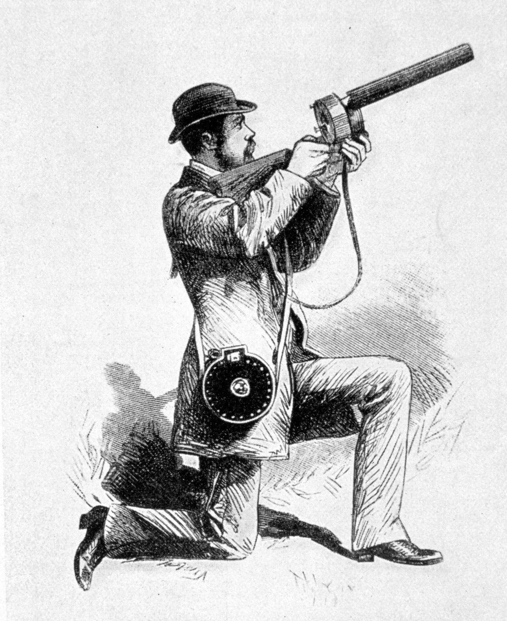 Wie das Gewehr von Étienne Jules Marey verwendet wurde, um Vögel zu fotografieren von Unknown artist