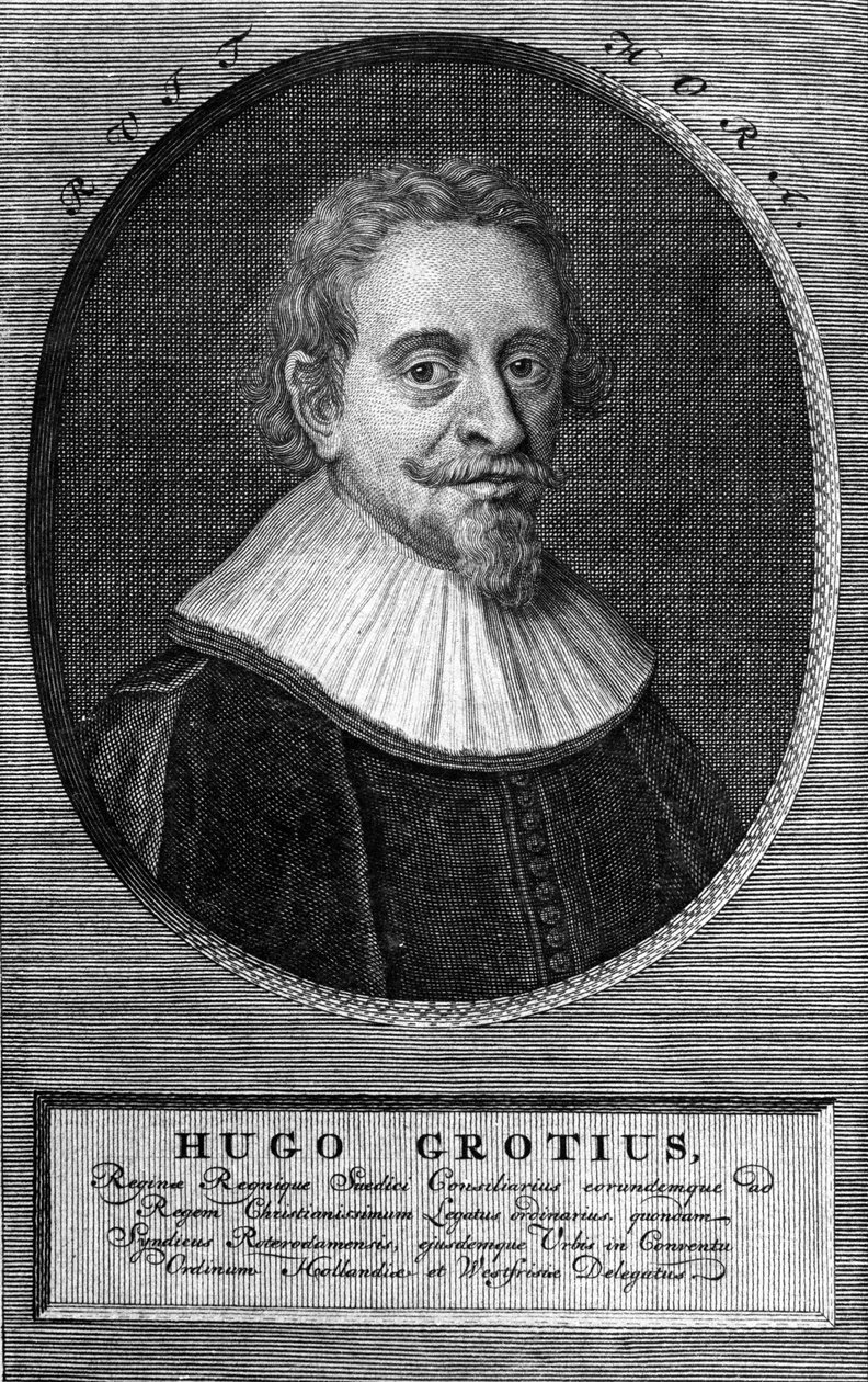 Hugo Grotius (1583-1645) (Huig de Groot), niederländischer Jurist und Diplomat von Unknown artist