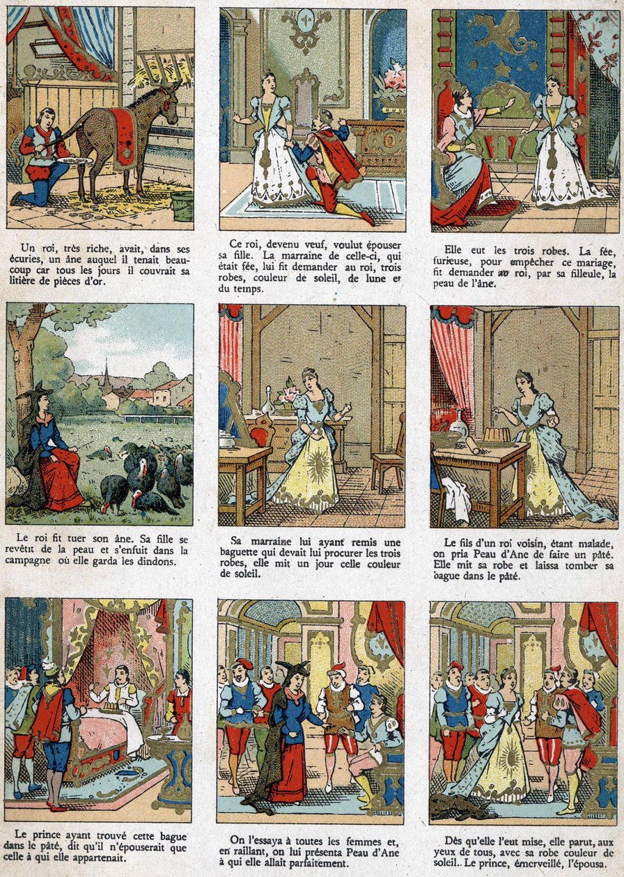 Illustration für Eselshaut, Märchen von Charles Perrault. von Unknown artist