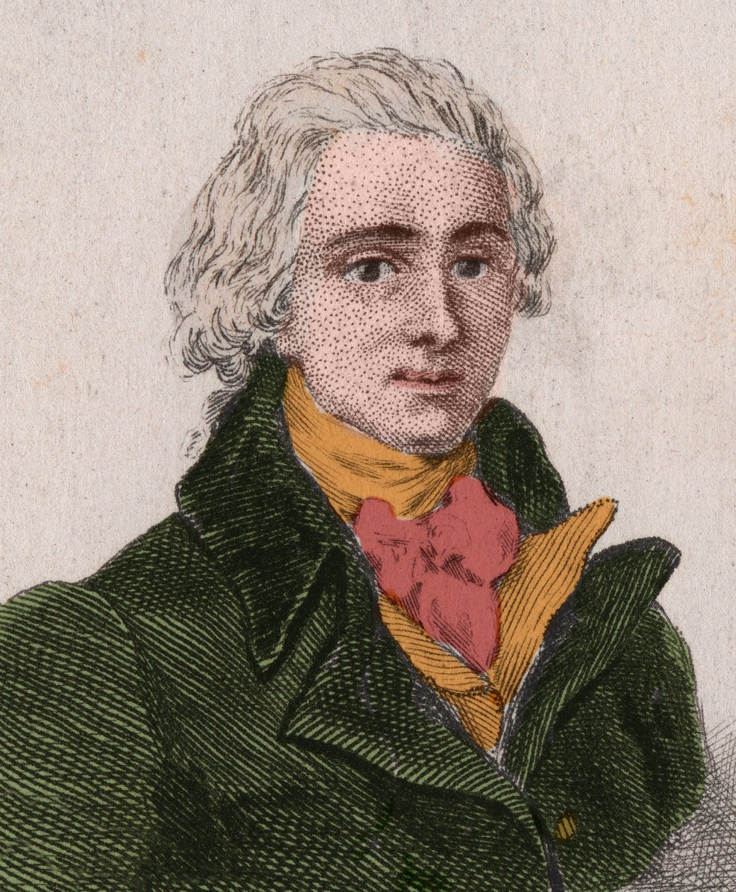 Jean-Pierre-Claris de Florian (1755-1794), Dramatiker, Romanautor, Dichter, französischer Fabeldichter. Gravur von 1876. von Unknown artist