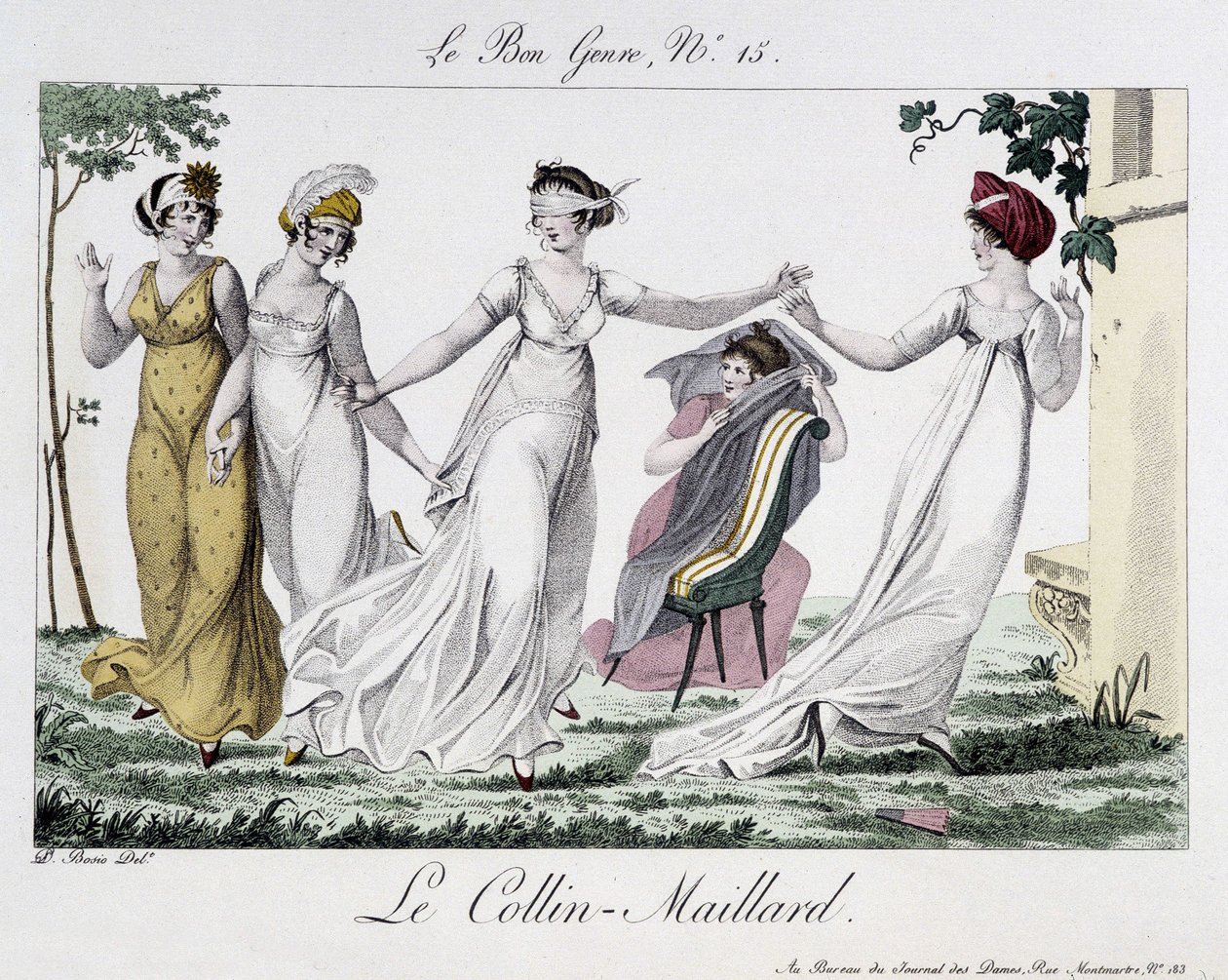Jeu du Colin-Maillard (Colin Maillard) - in „Le Bon genre“, Nr. 14, Anfang des 19. Jahrhunderts von Unknown artist