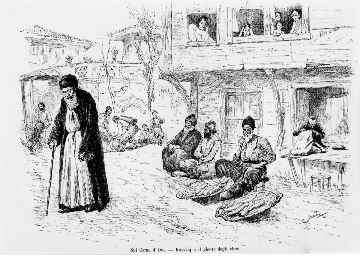 Jüdisches Ghetto in Konstantinopel von Unknown artist