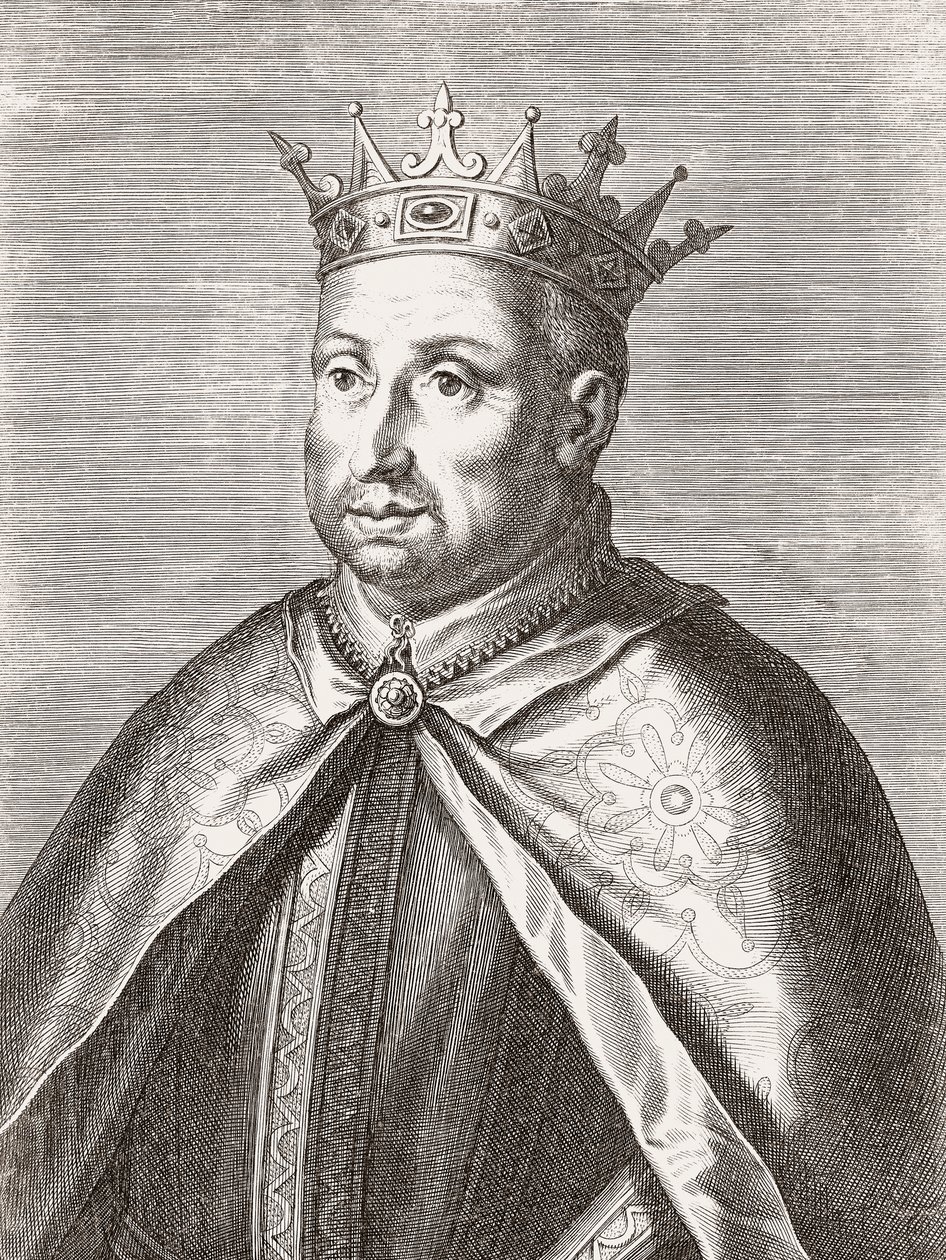 König Afonso II. von Portugal. Porträt. von Unknown artist