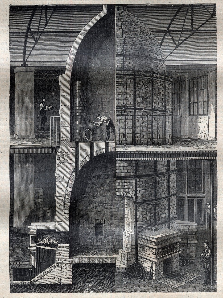 Die Herstellung von Vasen in der Manufaktur von Sevres - Gravur in „La Science francaise“ von Unknown artist
