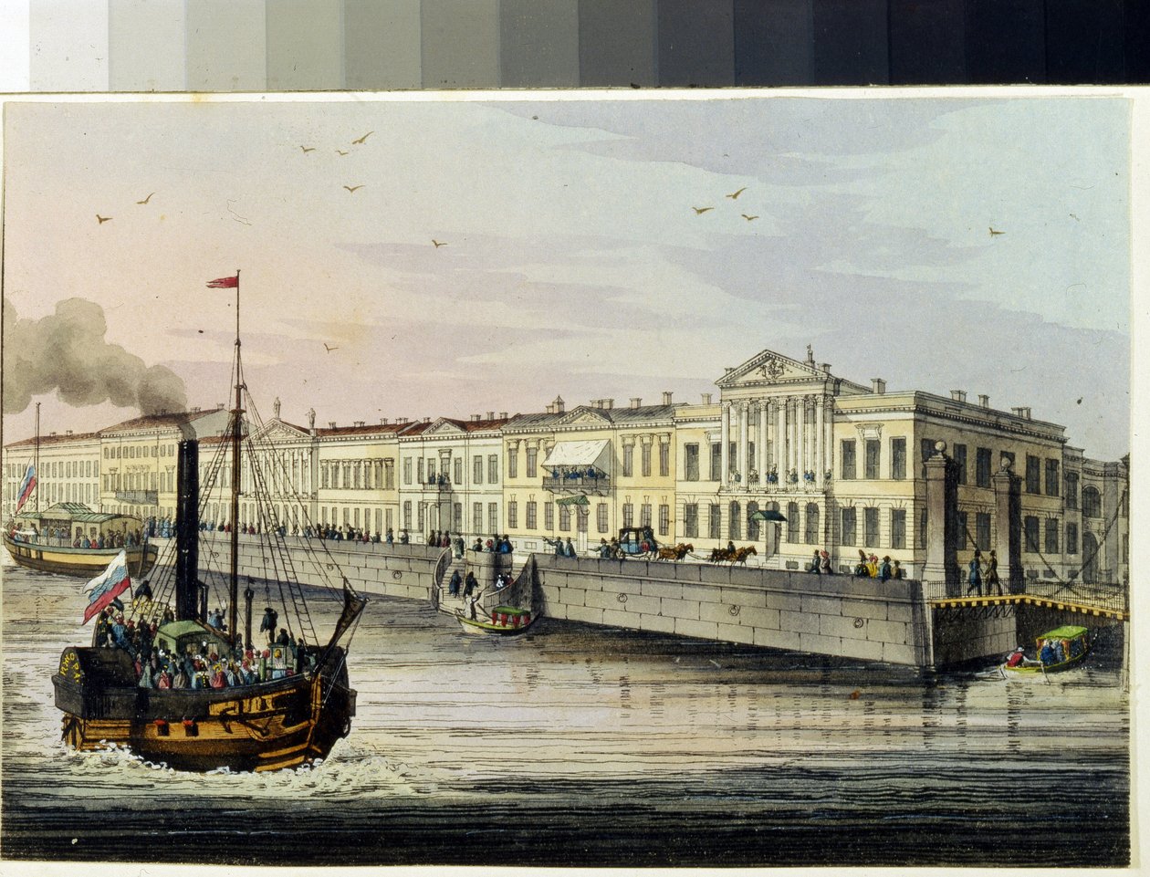 Der Quai der Engländer in Sankt Petersburg (Album von Marie Taglioni) von Unknown artist