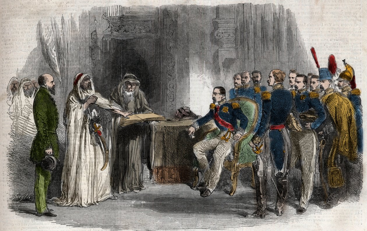 Befreiung von Abd-el-Kader durch Napoleon III. aus dem Schloss von Amboise von Unknown artist