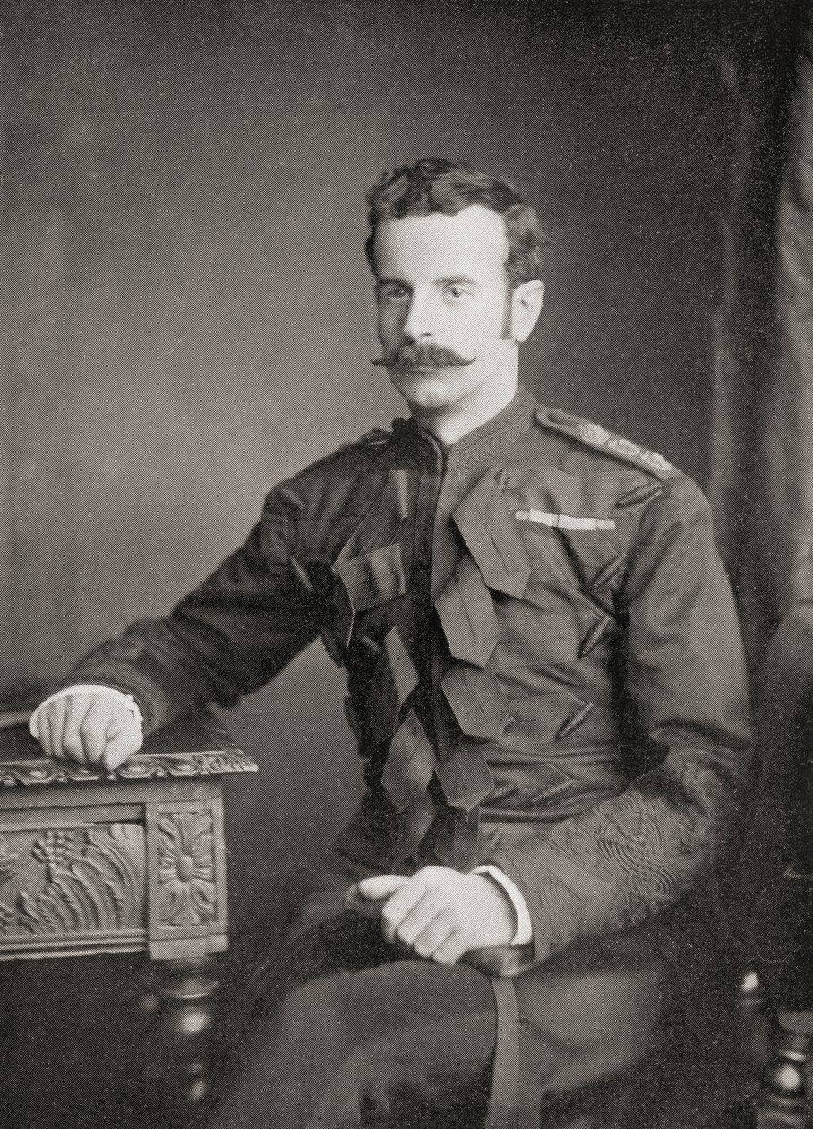 Generalleutnant Douglas Mackinnon Baillie Hamilton Cochrane, 12. Earl of Dundonald, aus dem Buch Südafrika und der Burenkrieg von Louis Creswicke, veröffentlicht 1900 von Unknown