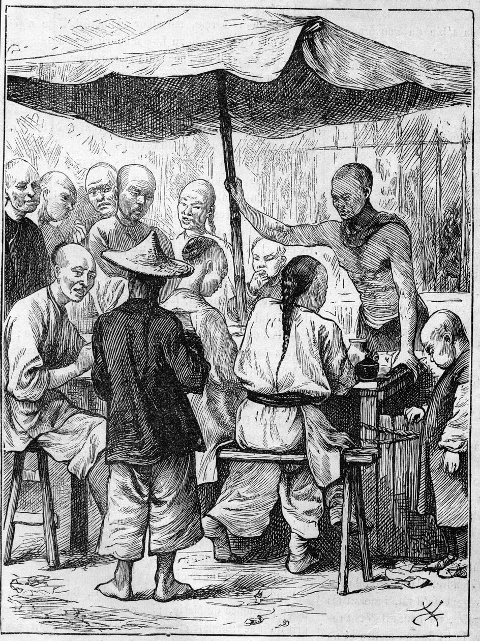 Leben in China im 19. Jahrhundert: Außengastronomie von Unknown artist