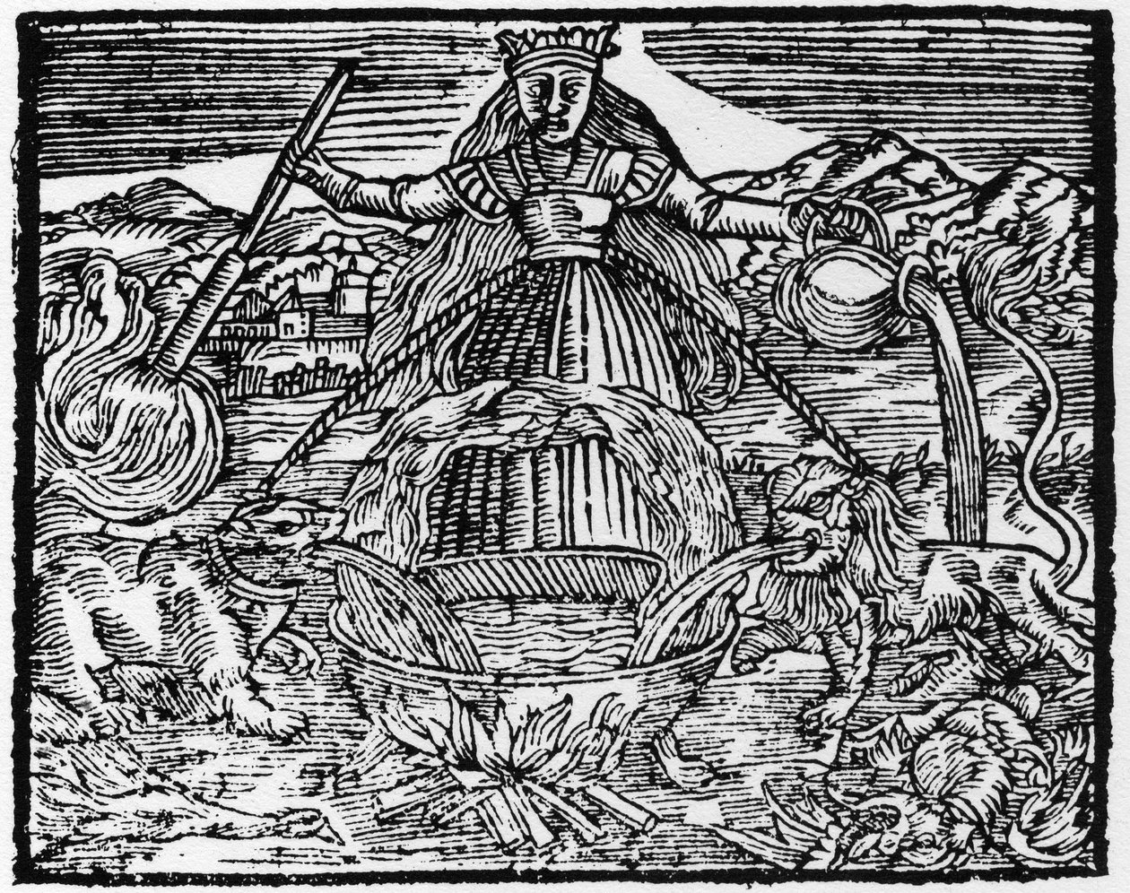 Das universelle Werk der Alchemisten - Gravur von 1659 in „L