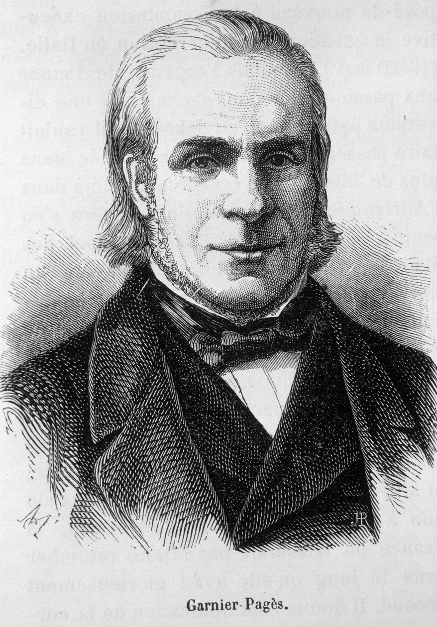 Louis Antoine Garnier Pagès (1803-1878), französischer Politiker - Gravur von Unknown artist