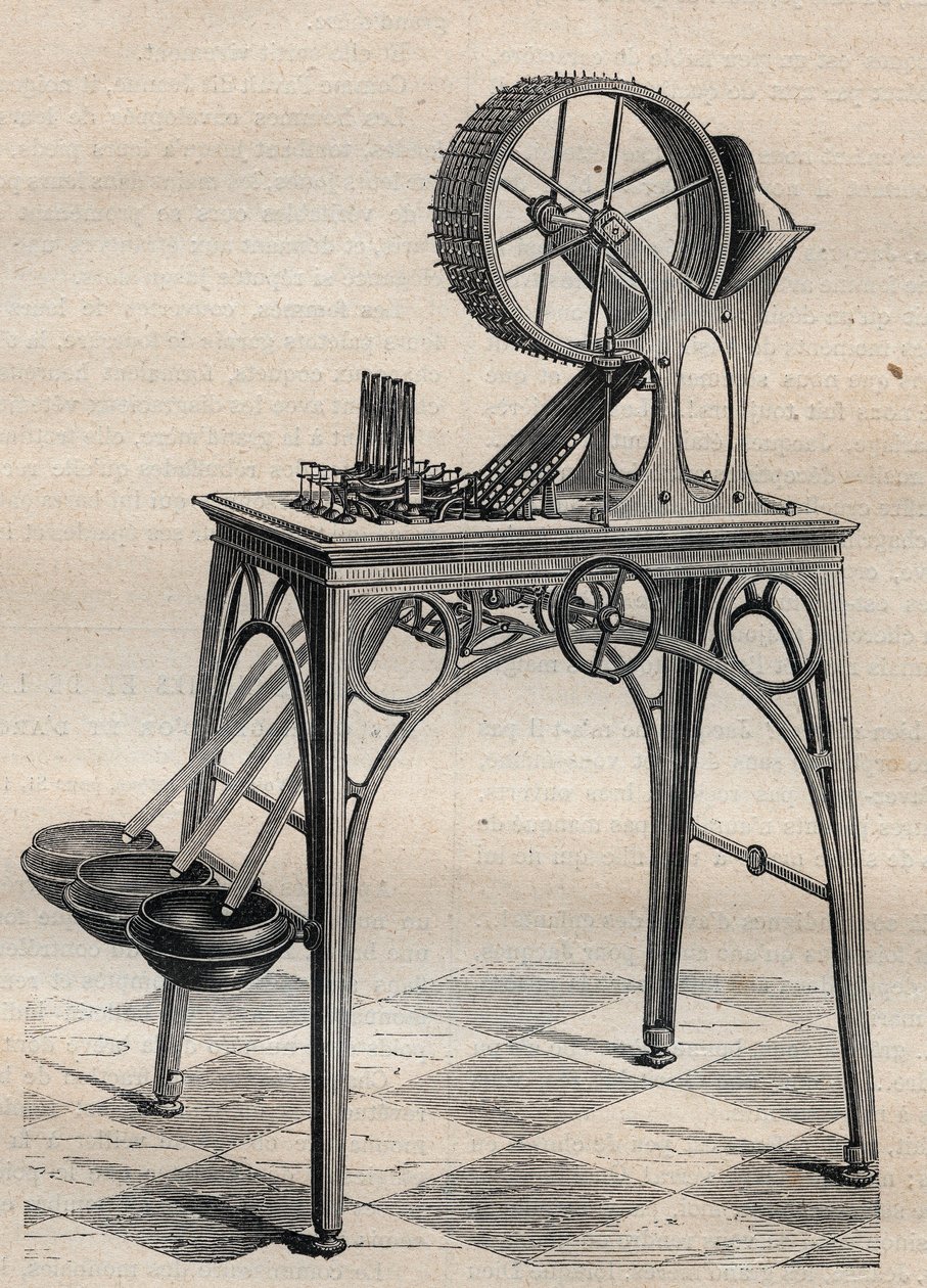 Maschine von Louis-Joseph Deleuil (1795-1862) zur Überprüfung von Goldmünzen von Unknown artist