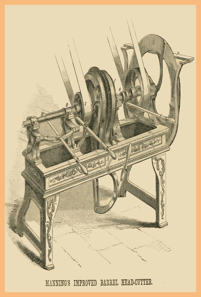 Mannings verbesserter Fasskopfschneider von Unknown Artist