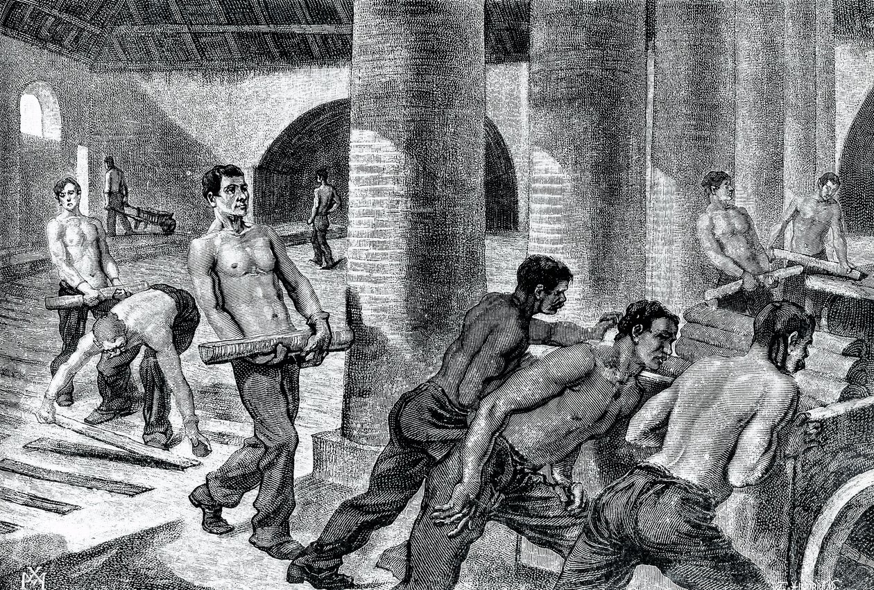 Eisenherstellung in der Couillet-Fabrik von Unknown artist