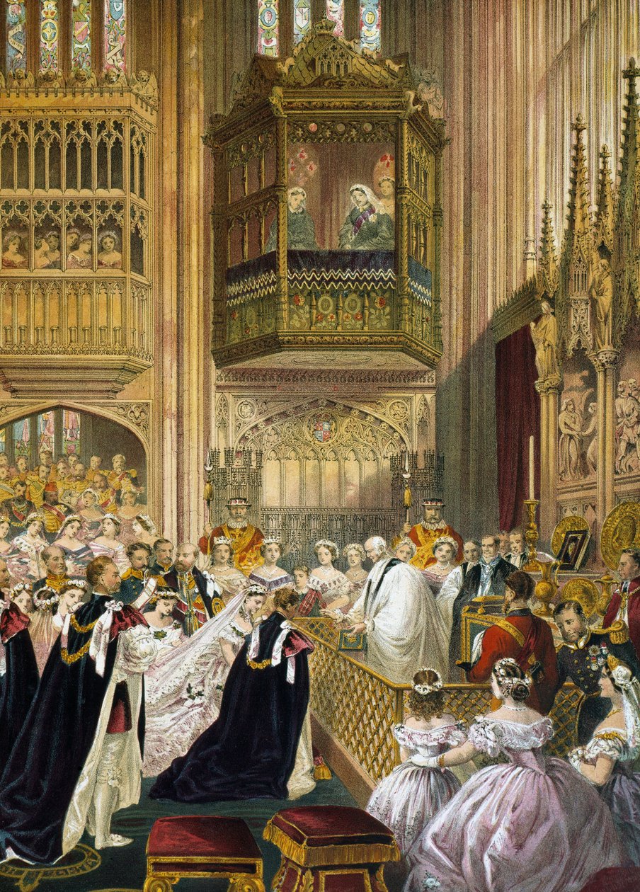 Heirat des Prinzen von Wales (später König Edward VII. von England) (1841-1910) mit Alexandra von Dänemark (Alexandra Caroline Marie Charlotte Louise Julie von Schleswig-Holstein-Sonderburg-Glücksburg) (1844-1925) von Unknown artist