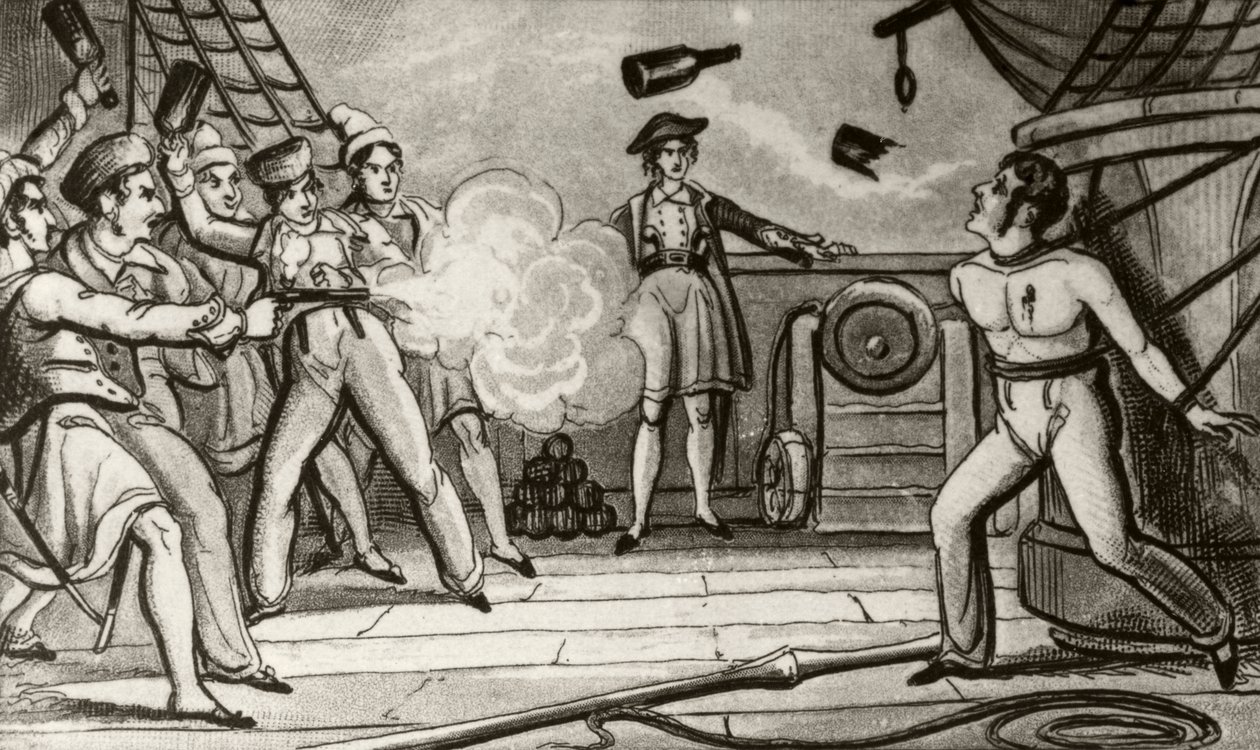 Massaker an Captain Skinner von Unknown artist