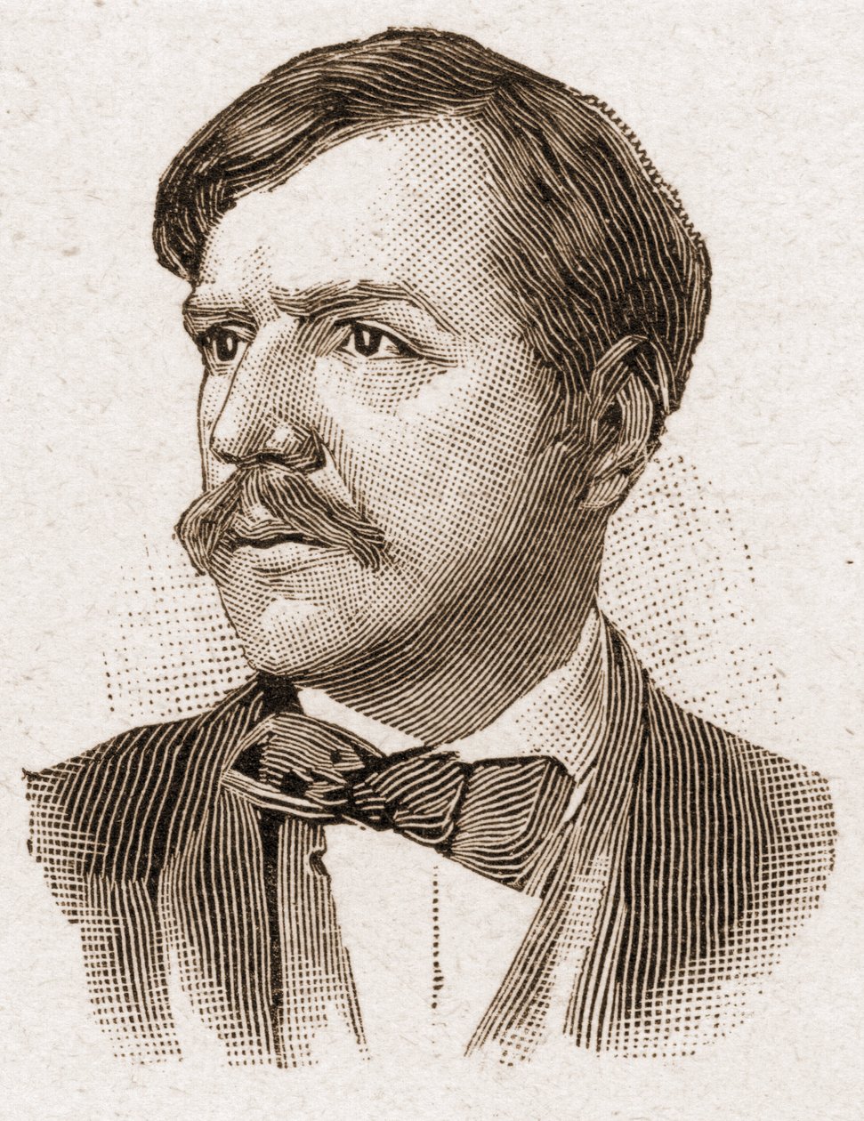 Mitglieder der Académie Française im Jahr 1895: Porträt von Paul Bourget, französischer Schriftsteller. von Unknown artist