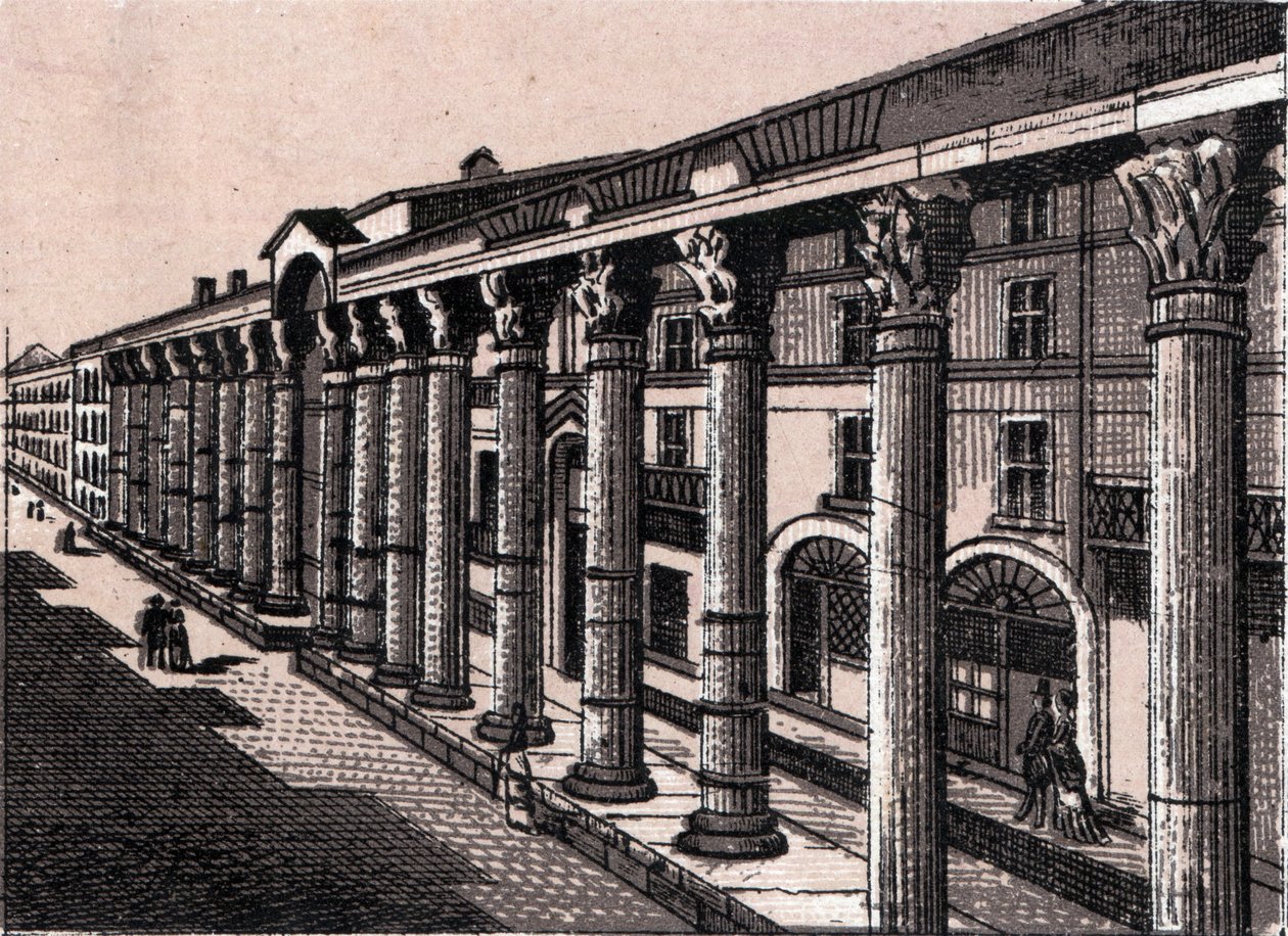Mailand, Italien: Blick auf die Kolonnade von San Lorenzo. in „Die Welt illustriert 168 Ansichten“. Undatiert (spätes 19. Jahrhundert) von Unknown artist