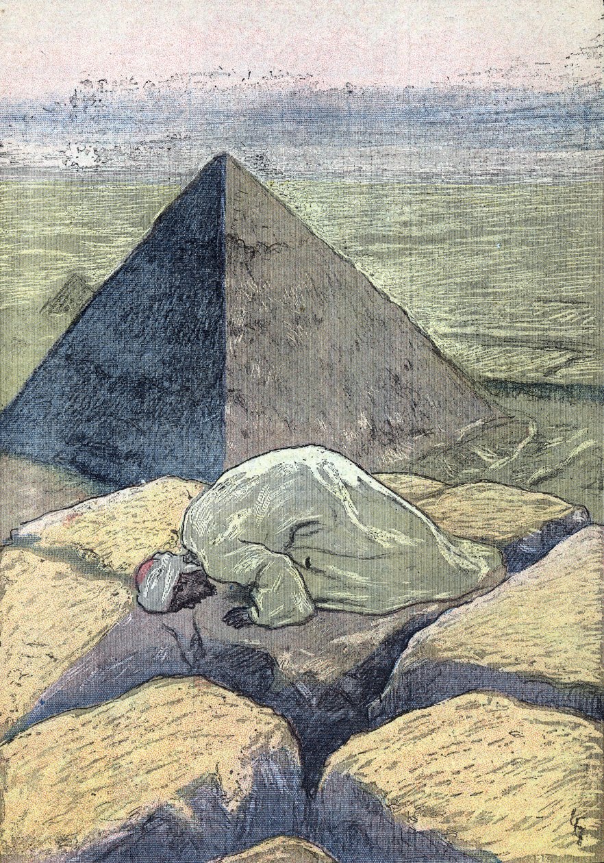 Muslim beim Gebet in Ägypten, Illustration aus "Le Pèlerin" 6/05/1934 von Unknown Artist