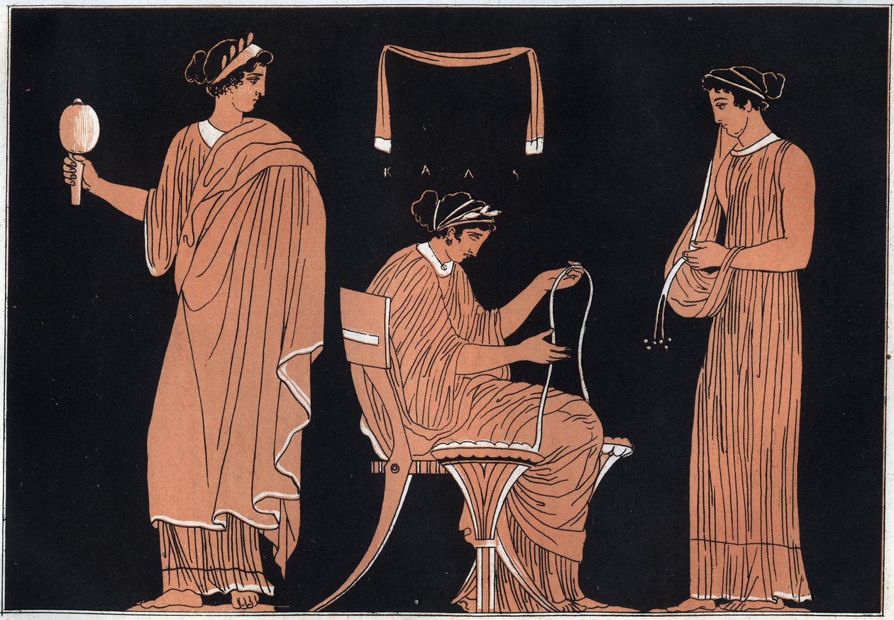 Odyssee von Homer: Penelope und ihre Dienerinnen von Unknown artist